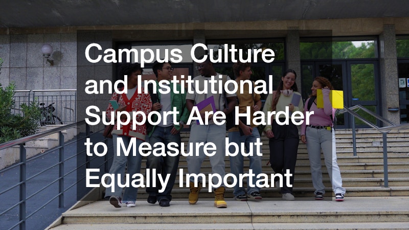 Campus Culture and Institutional Support Are Harder to Measure but Equally Important