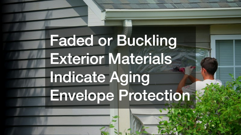 Faded or Buckling Exterior Materials Indicate Aging Envelope Protection