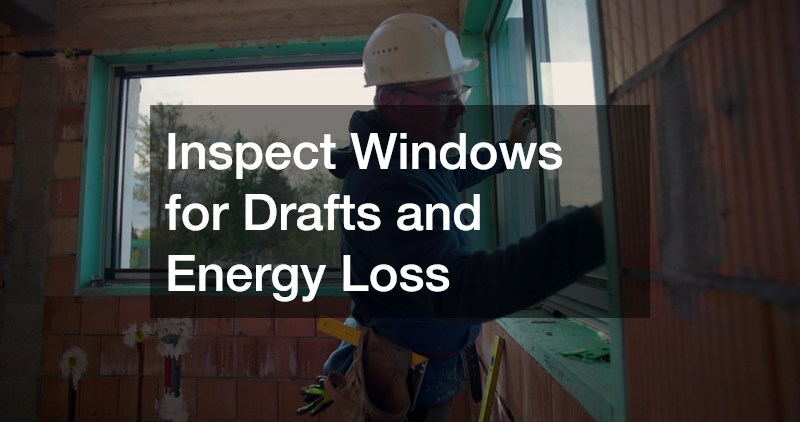 Inspect Windows for Drafts and Energy Loss