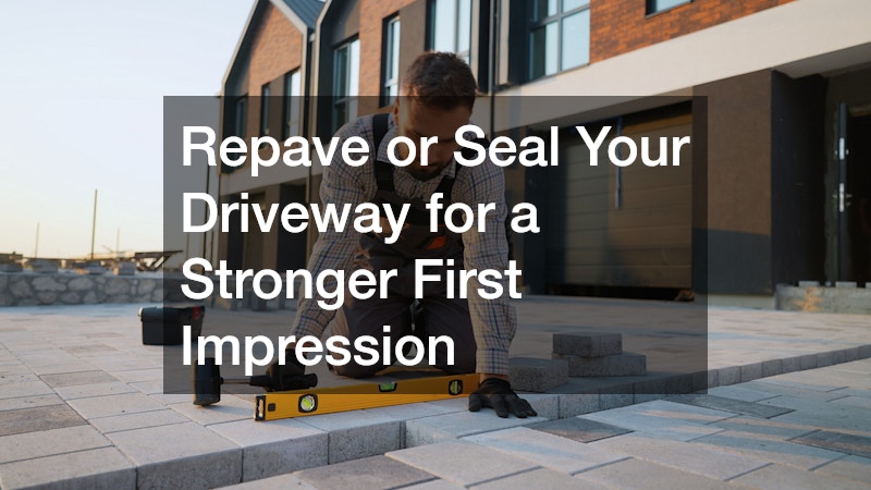 Repave or Seal Your Driveway for a Stronger First Impression