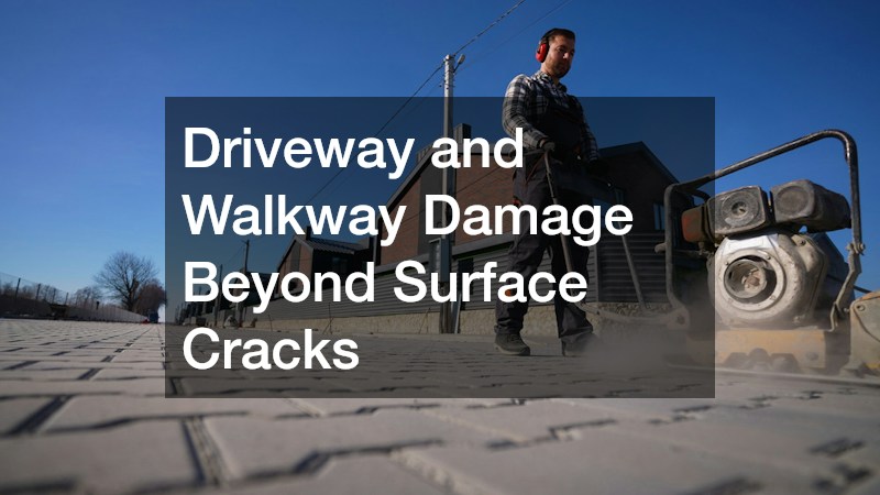 Driveway and Walkway Damage Beyond Surface Cracks