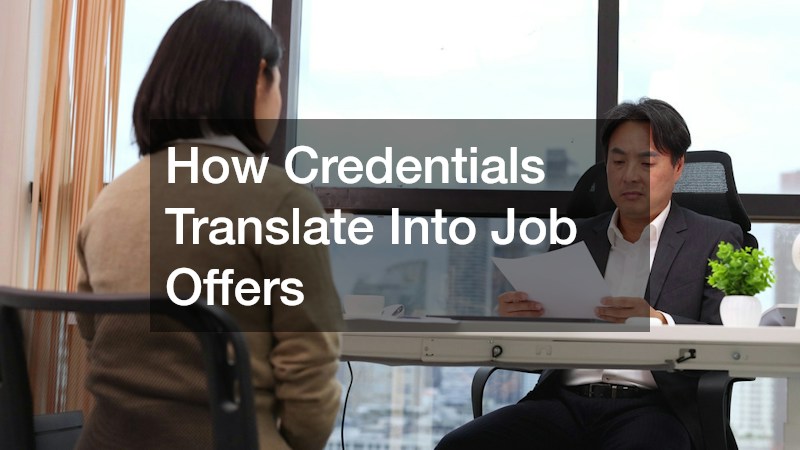 How Credentials Translate Into Job Offers
