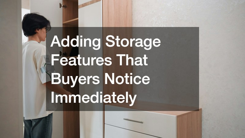 Adding Storage Features That Buyers Notice Immediately