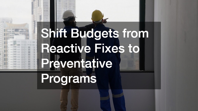 Shift Budgets from Reactive Fixes to Preventative Programs