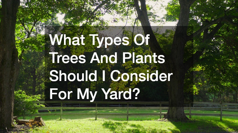 What Types Of Trees And Plants Should I Consider For My Yard?