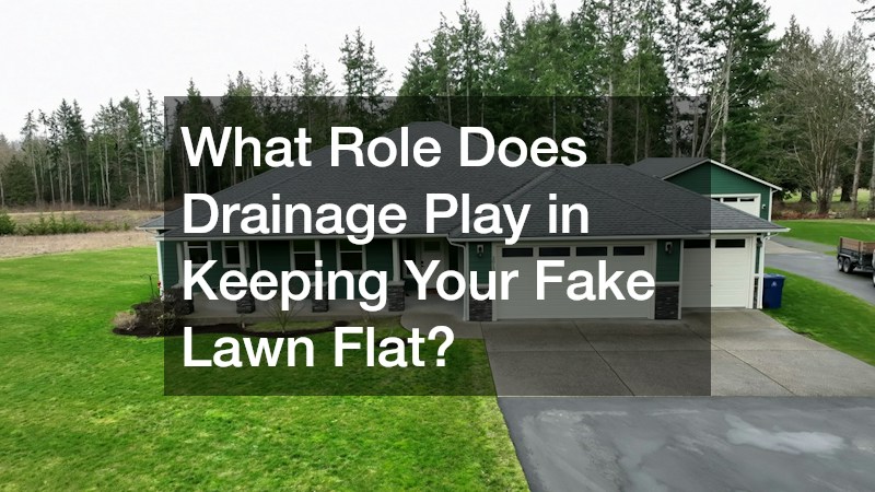 What Role Does Drainage Play in Keeping Your Fake Lawn Flat?