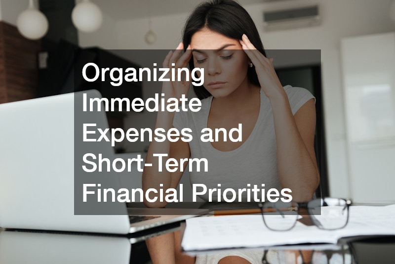 Organizing Immediate Expenses and Short-Term Financial Priorities