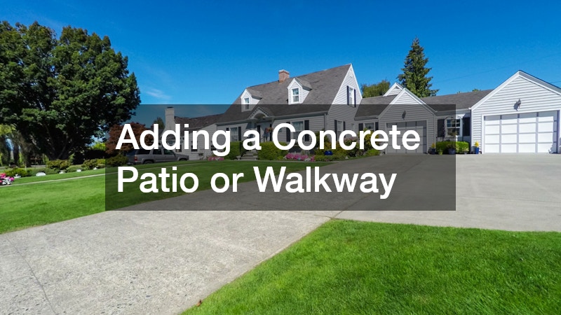 Adding a Concrete Patio or Walkway