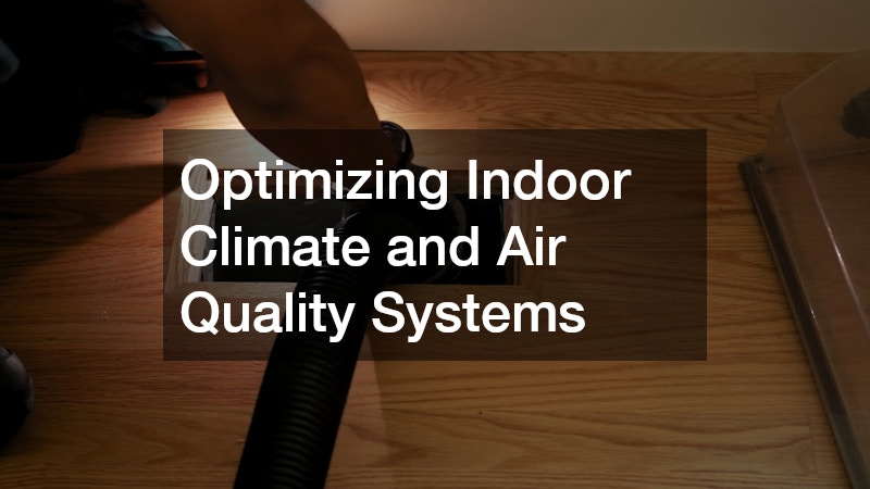 Optimizing Indoor Climate and Air Quality Systems