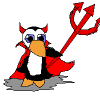 EVIL PENGUIN! Mwahahahahahahaha!!