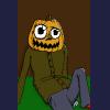 pumpkin man says hello to fall