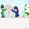 Makin a snowman
