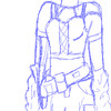 a body in a costume