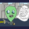 Aliens want to steal our money!!!