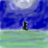 Wolf At Moon