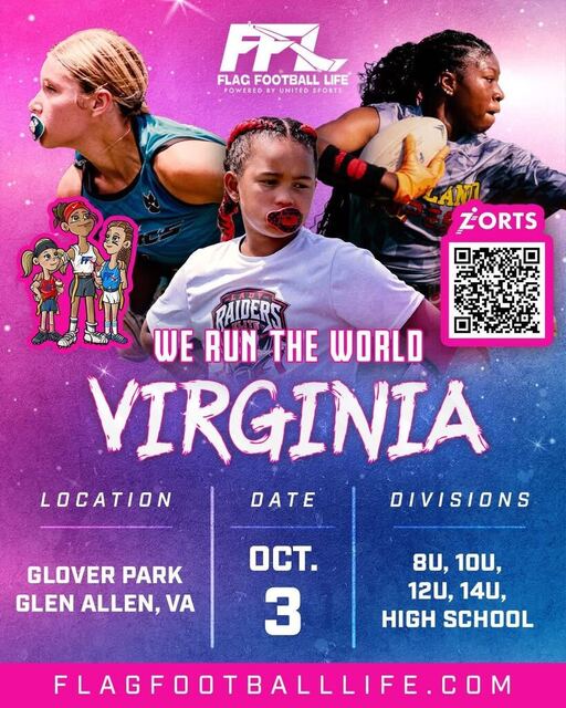 Flag Football Life Presents We Run The World Virgina Powered By United Sports