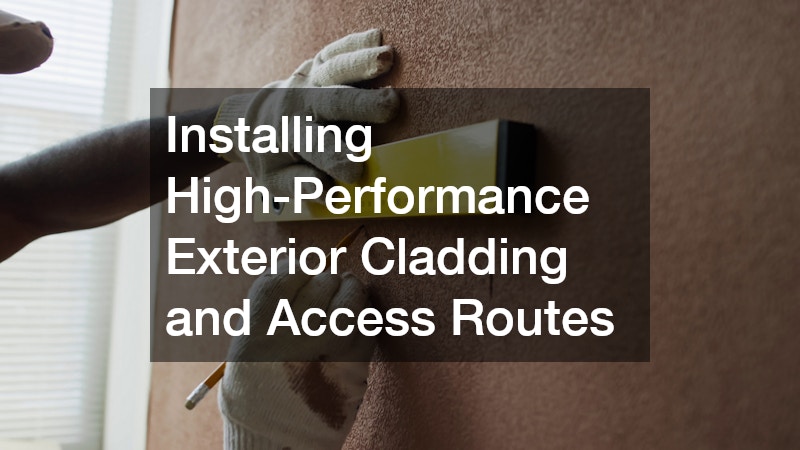 Installing High-Performance Exterior Cladding and Access Routes