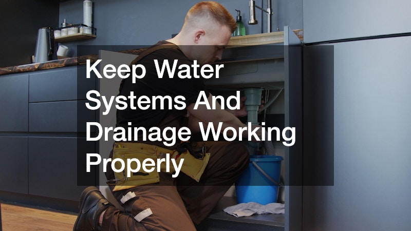 Keep Water Systems And Drainage Working Properly