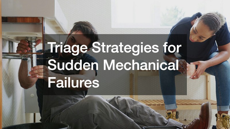 Triage Strategies for Sudden Mechanical Failures