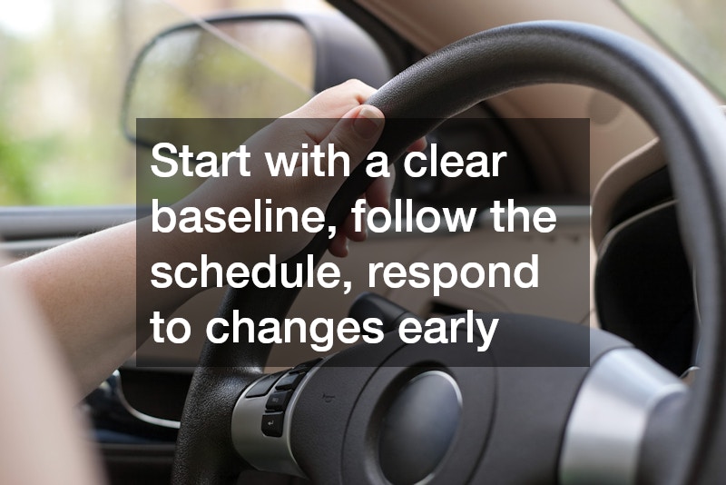 Start with a clear baseline, follow the schedule, respond to changes early