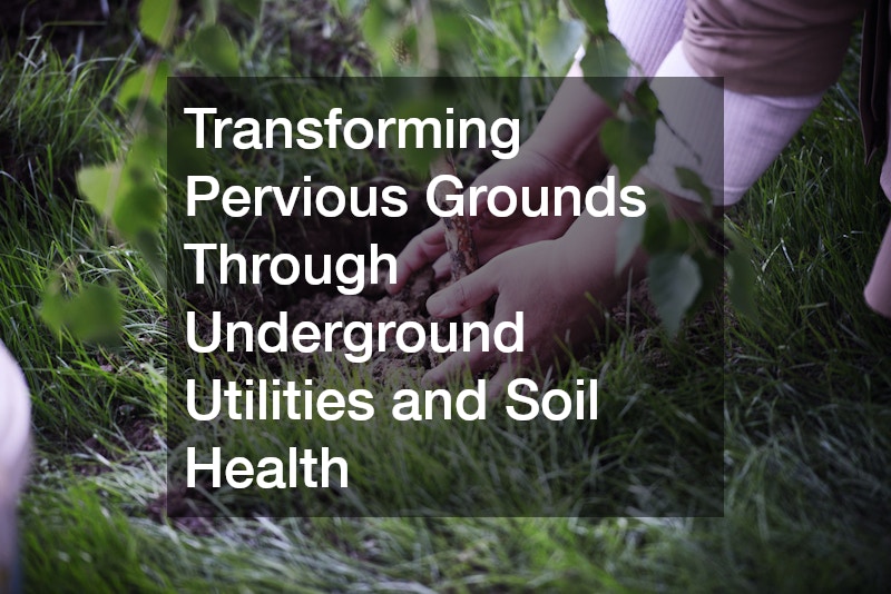 Transforming Pervious Grounds Through Underground Utilities and Soil Health