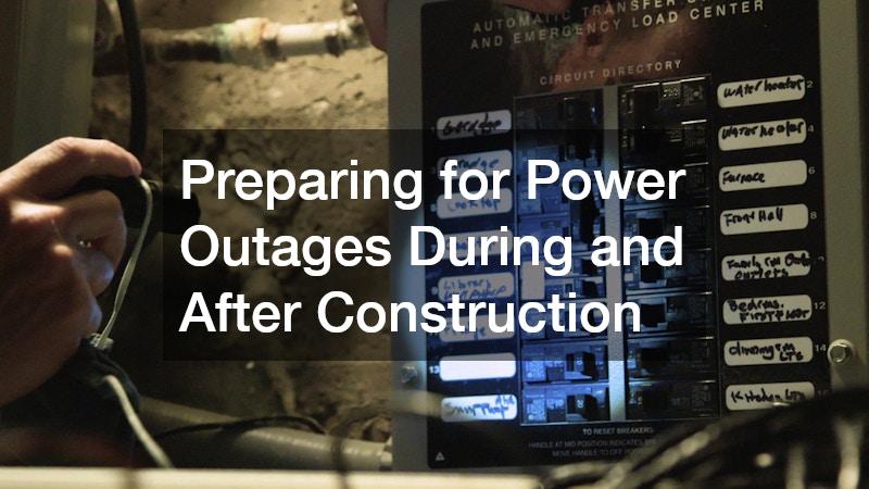 Preparing for Power Outages During and After Construction