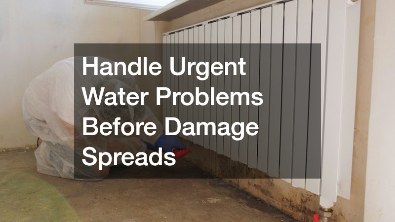 Handle Urgent Water Problems Before Damage Spreads
