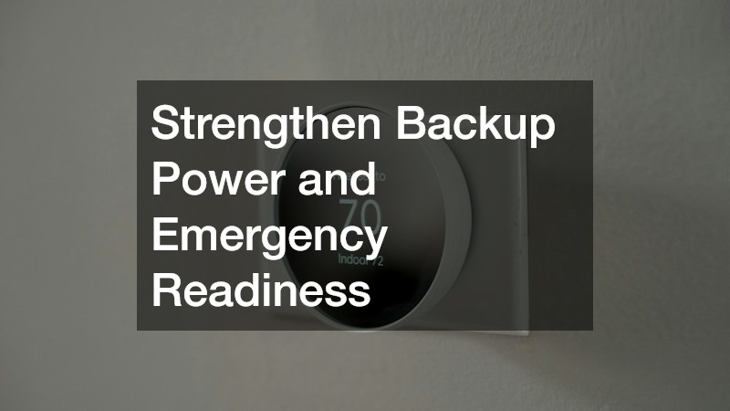 Strengthen Backup Power and Emergency Readiness