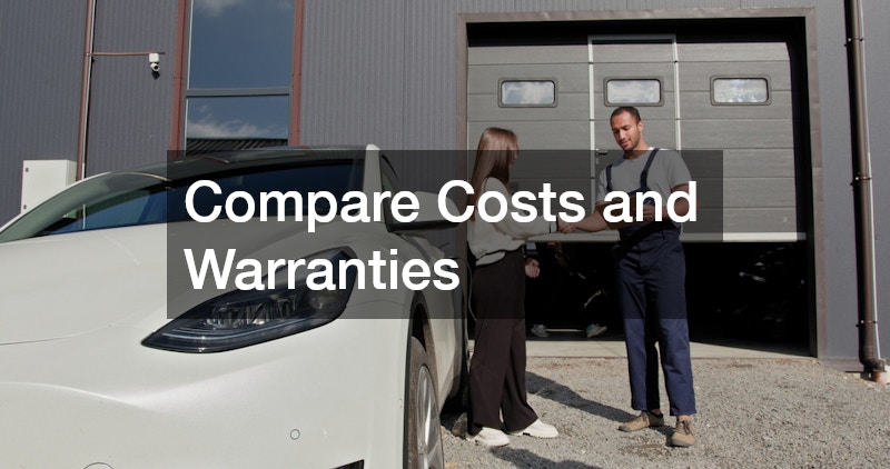 Compare Costs and Warranties