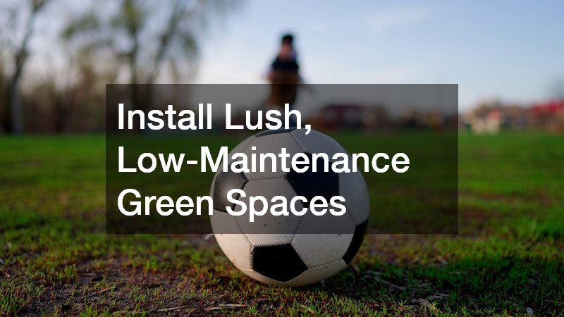 Install Lush, Low-Maintenance Green Spaces