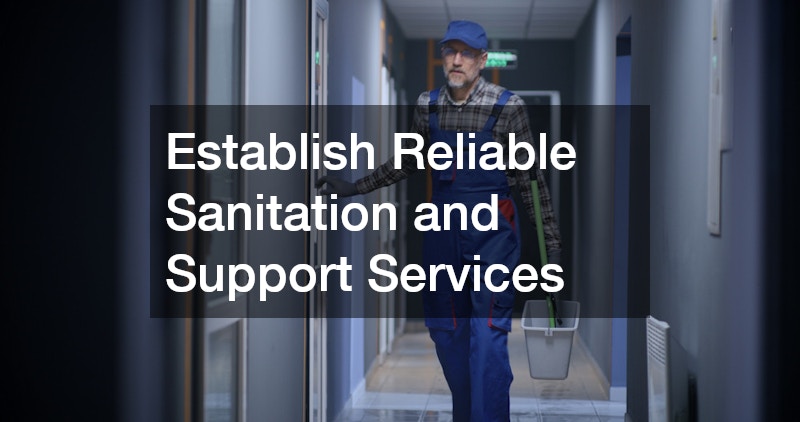 Establish Reliable Sanitation and Support Services