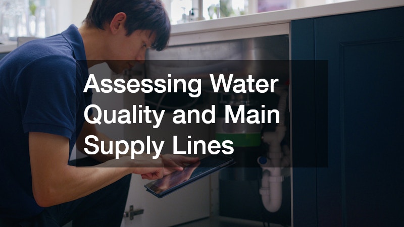 Assessing Water Quality and Main Supply Lines