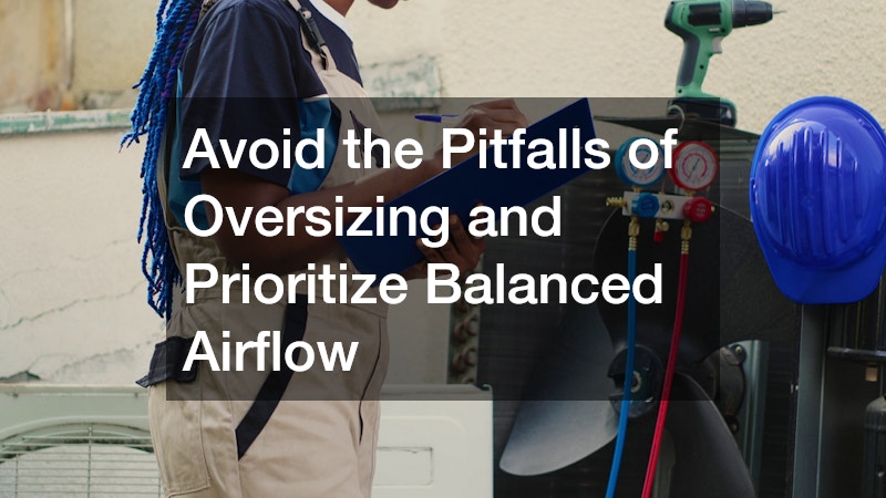 Avoid the Pitfalls of Oversizing and Prioritize Balanced Airflow