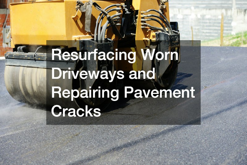 Resurfacing Worn Driveways and Repairing Pavement Cracks