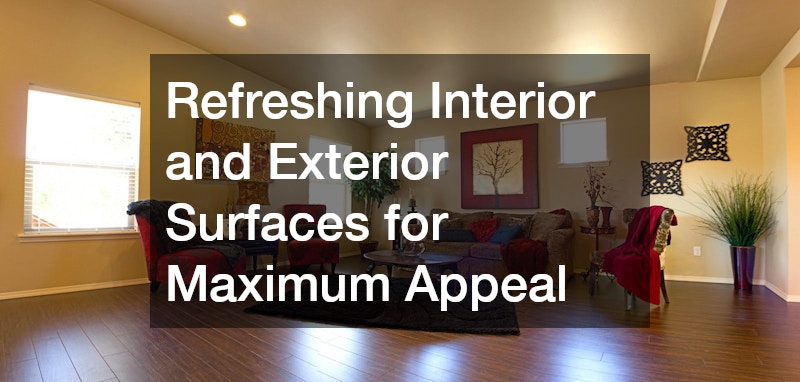 Refreshing Interior and Exterior Surfaces for Maximum Appeal