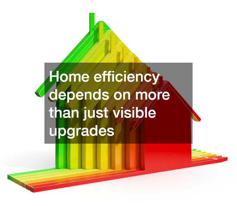 Home efficiency depends on more than just visible upgrades