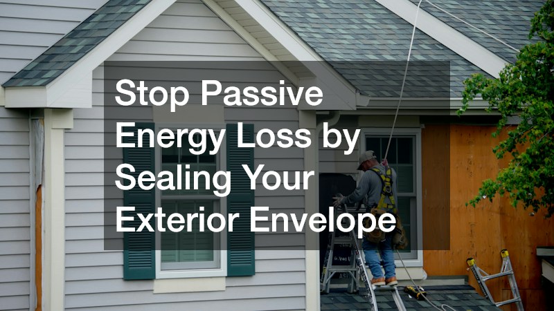 Stop Passive Energy Loss by Sealing Your Exterior Envelope