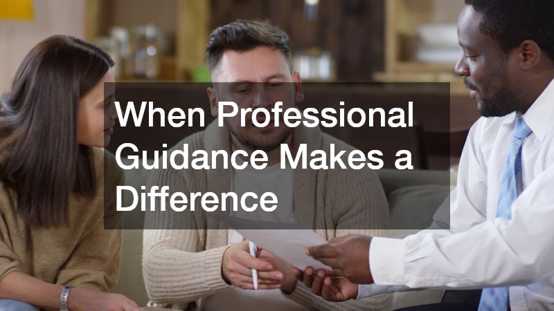 When Professional Guidance Makes a Difference
