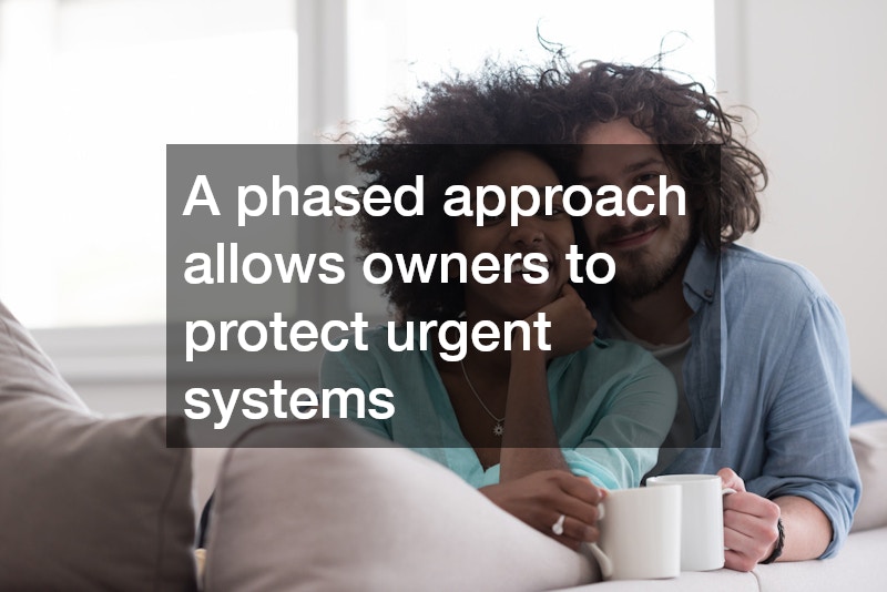 A phased approach allows owners to protect urgent systems