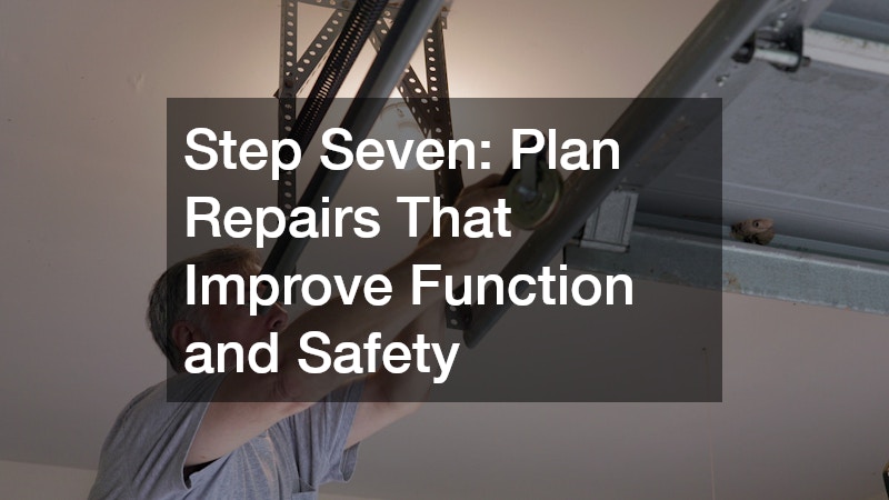 Step Seven: Plan Repairs That Improve Function and Safety