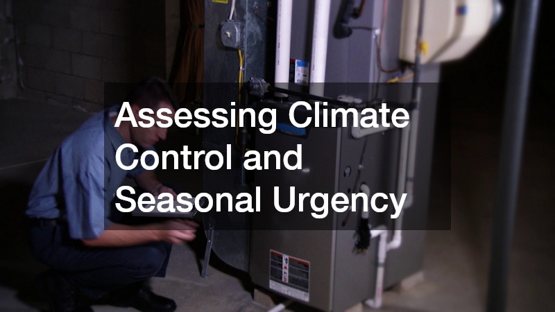 Assessing Climate Control and Seasonal Urgency