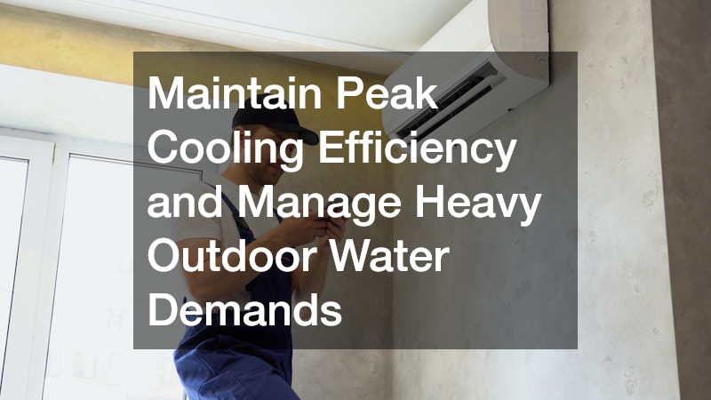 Maintain Peak Cooling Efficiency and Manage Heavy Outdoor Water Demands