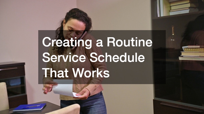 Creating a Routine Service Schedule That Works