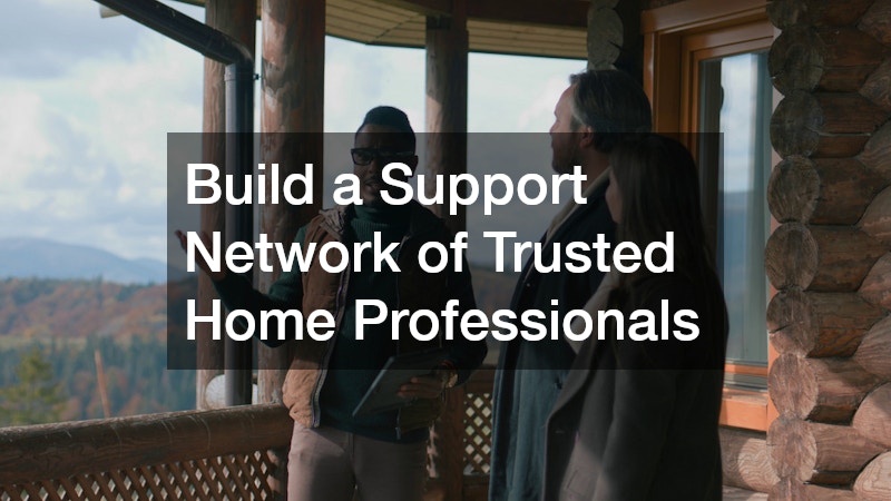 Build a Support Network of Trusted Home Professionals