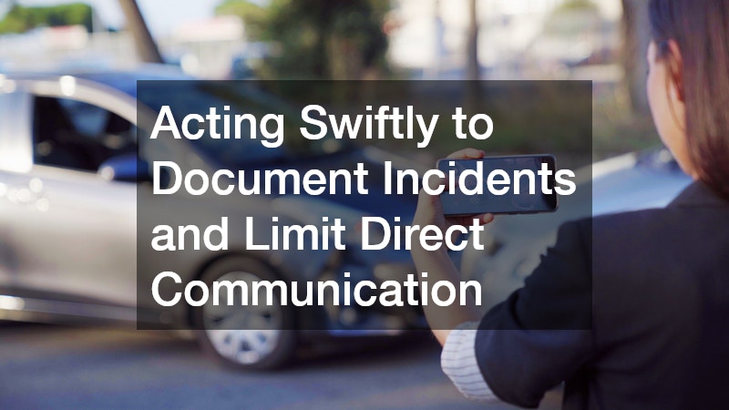 Acting Swiftly to Document Incidents and Limit Direct Communication