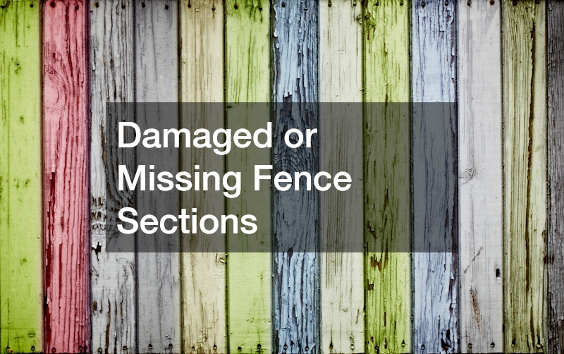 Damaged or Missing Fence Sections