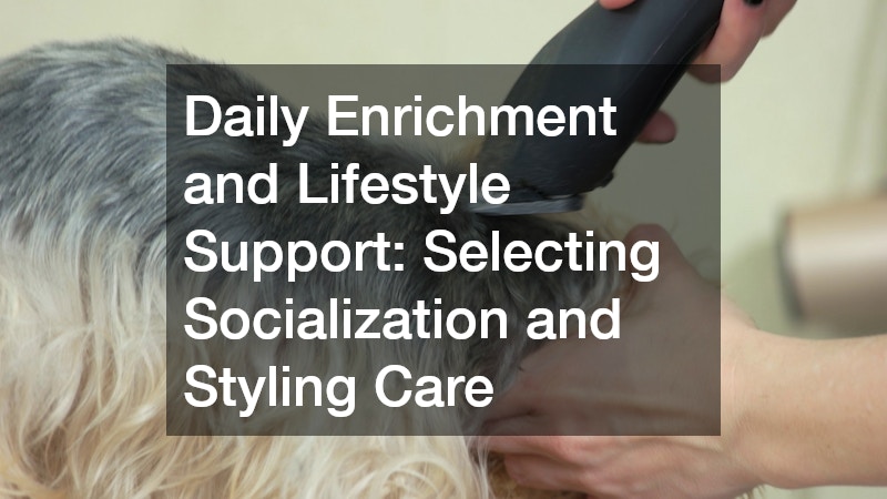 Daily Enrichment and Lifestyle Support: Selecting Socialization and Styling Care