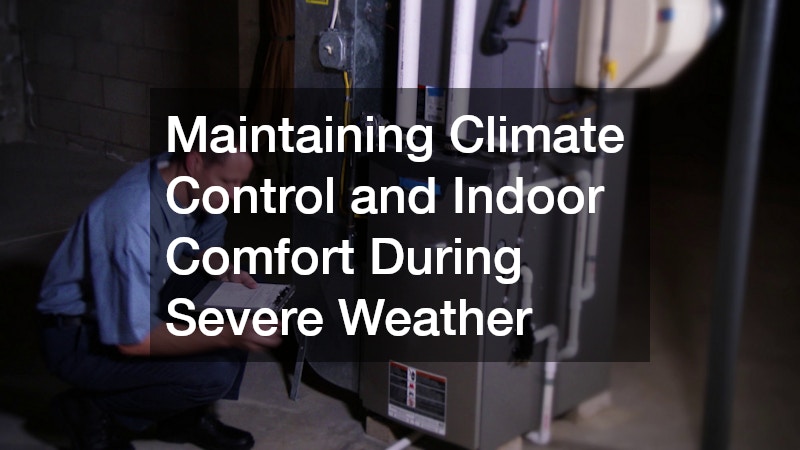 Maintaining Climate Control and Indoor Comfort During Severe Weather