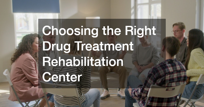 Choosing the Right Drug Treatment Rehabilitation Center