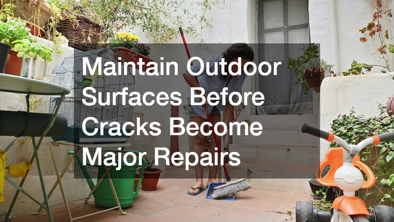 Maintain Outdoor Surfaces Before Cracks Become Major Repairs